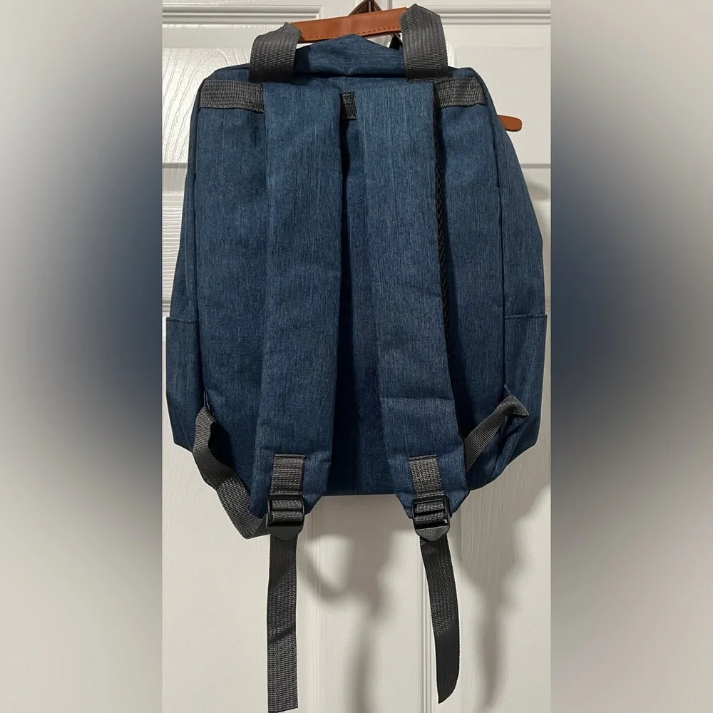 🎒3 PC QUALITY 📚Denim Blue BOOK SACK SET, Brand New NWT, Padded for Comfor